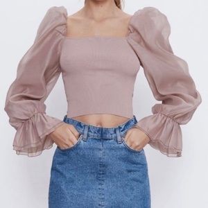 Zara Puff Sleeve Top